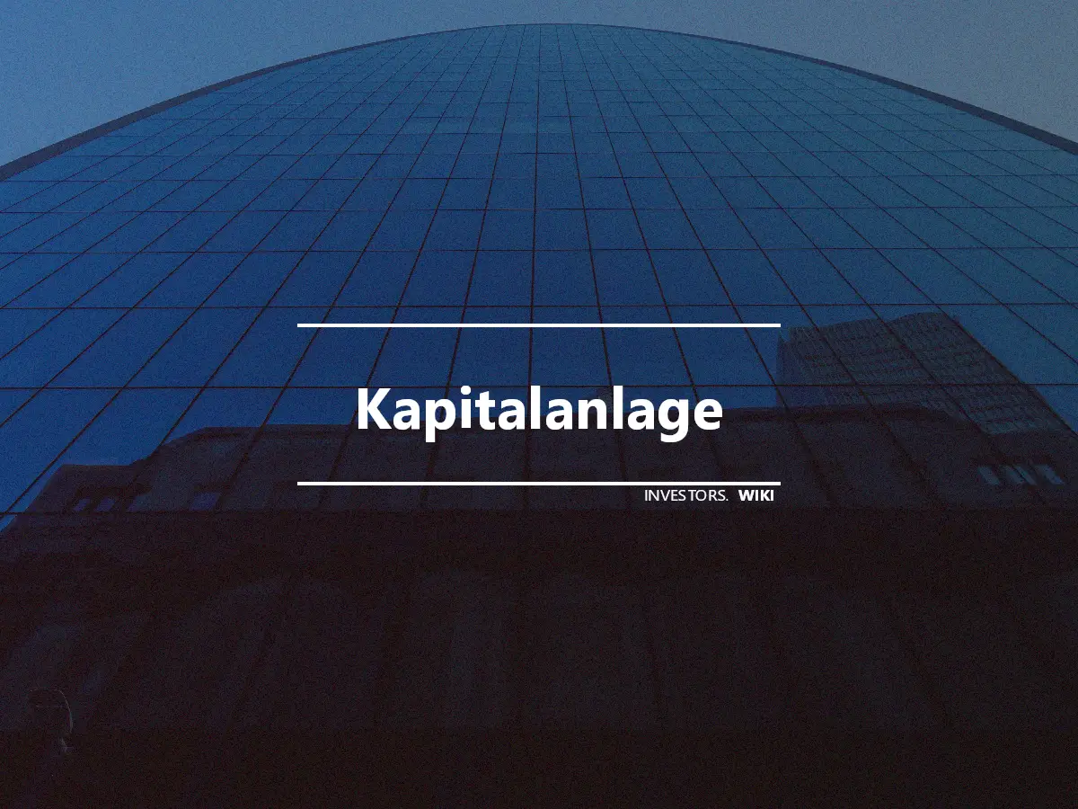 Kapitalanlage