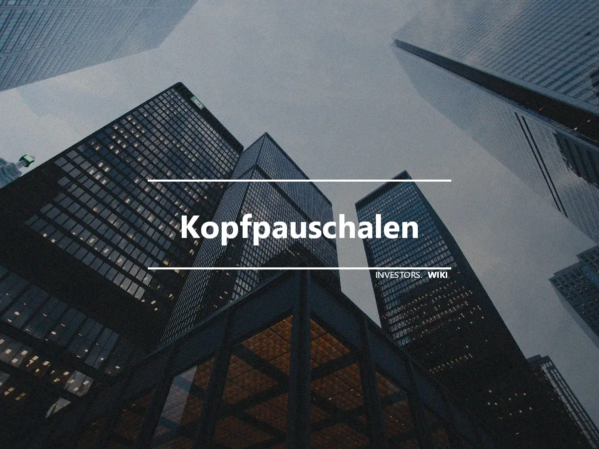 Kopfpauschalen