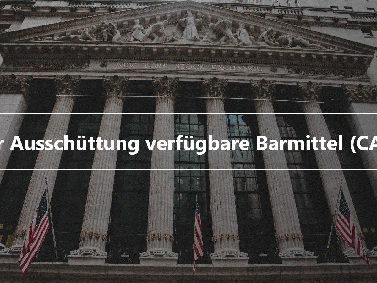 Zur Ausschüttung verfügbare Barmittel (CAD)