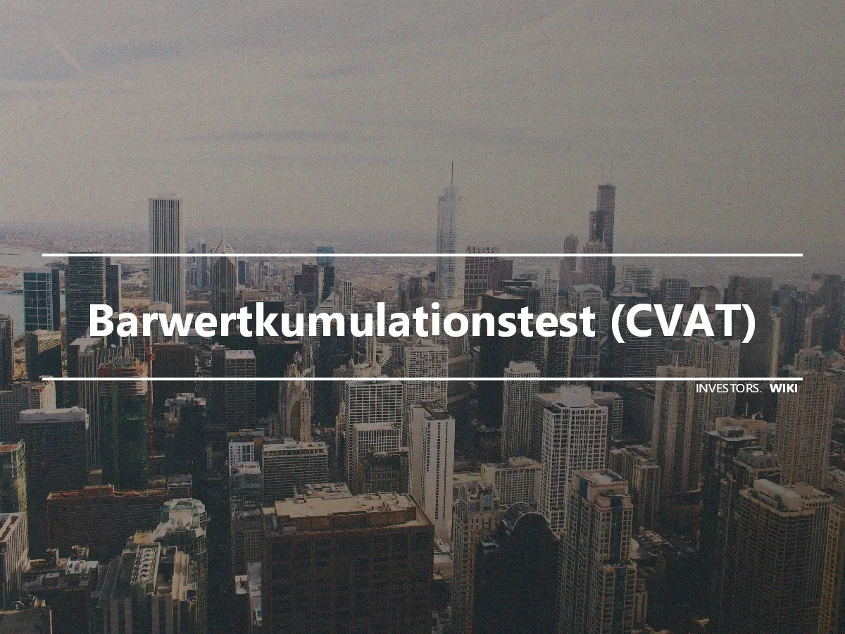 Barwertkumulationstest (CVAT)