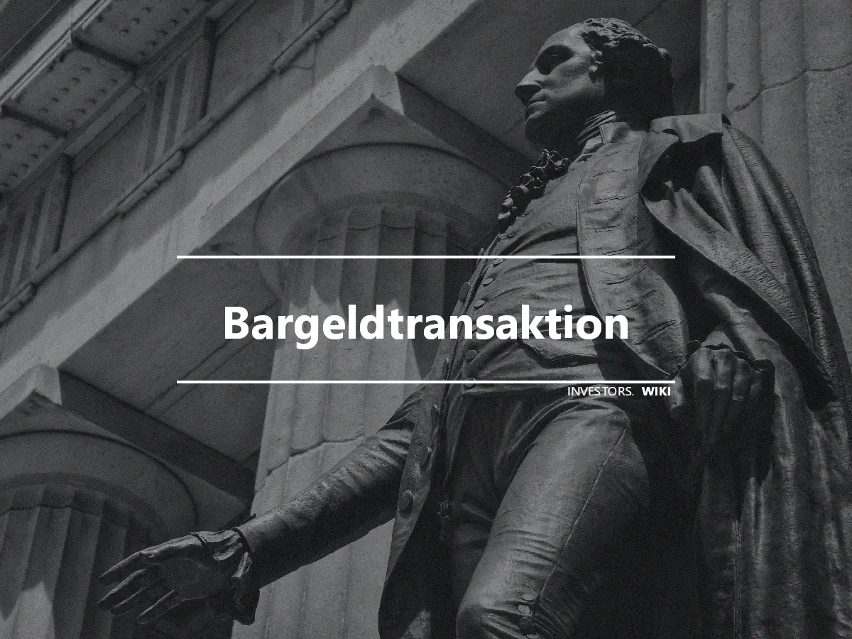 Bargeldtransaktion