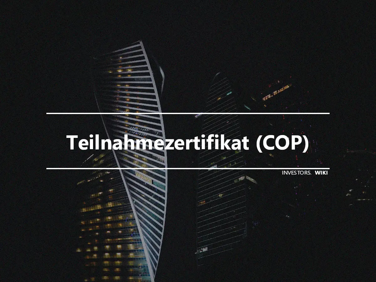 Teilnahmezertifikat (COP)