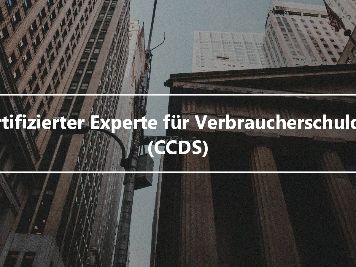 Zertifizierter Experte für Verbraucherschulden (CCDS)