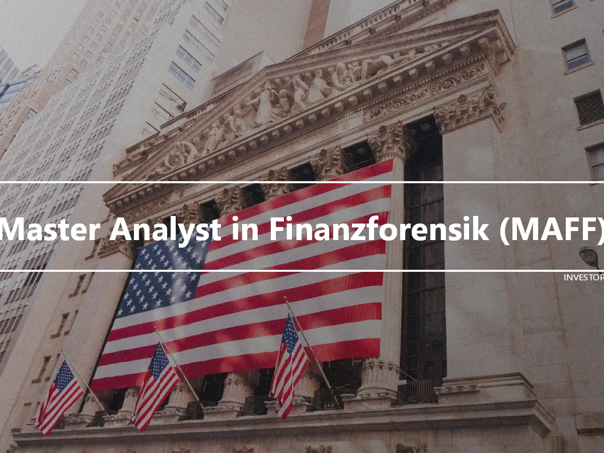 Master Analyst in Finanzforensik (MAFF)