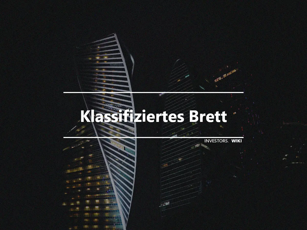 Klassifiziertes Brett