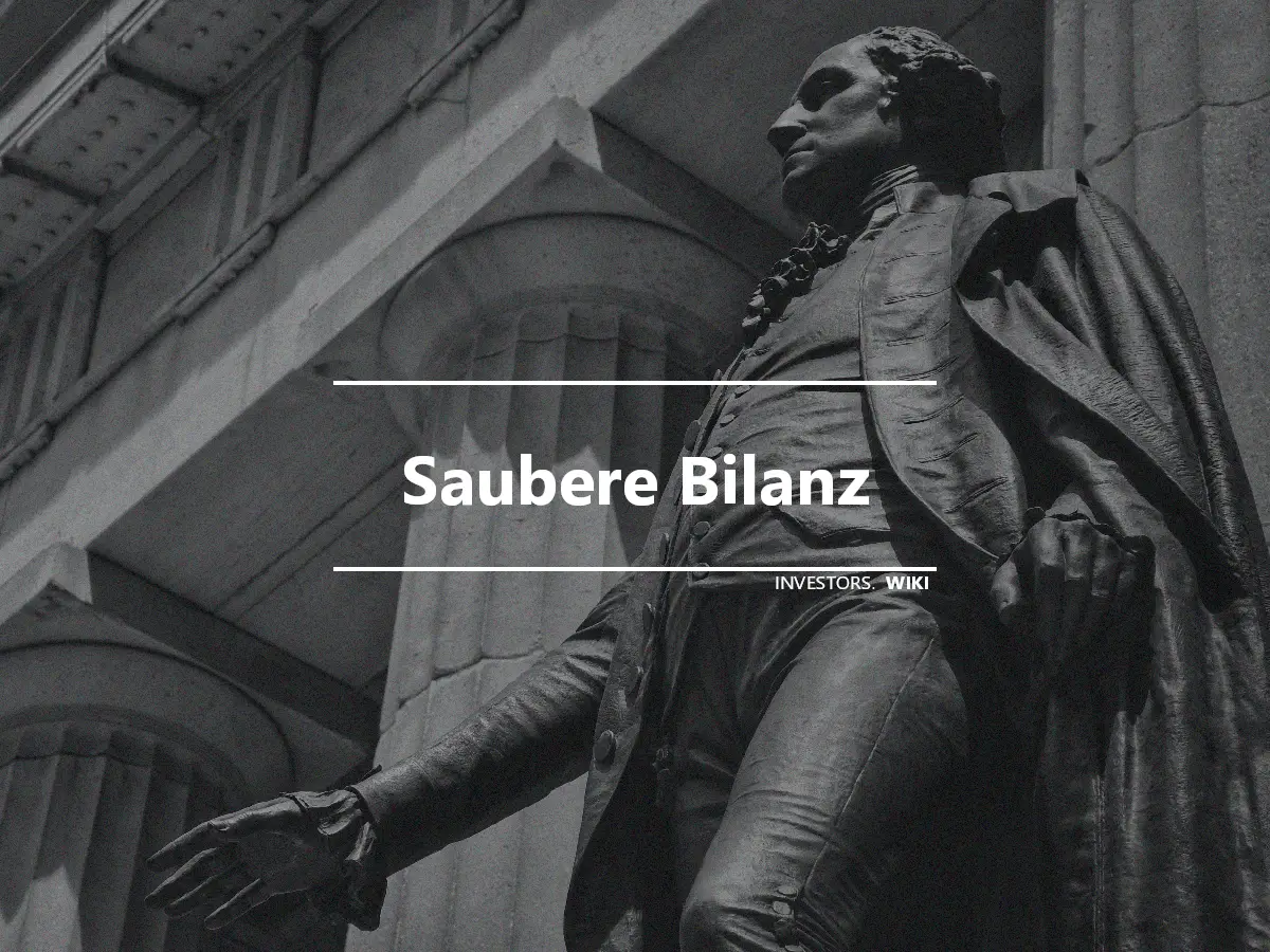 Saubere Bilanz