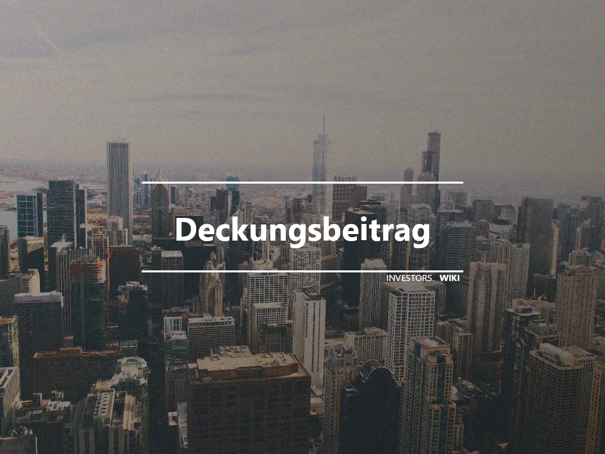 Deckungsbeitrag