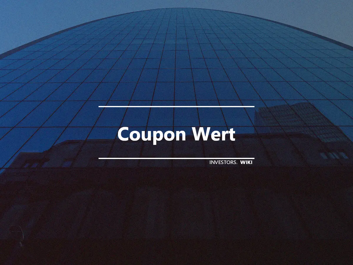 Coupon Wert