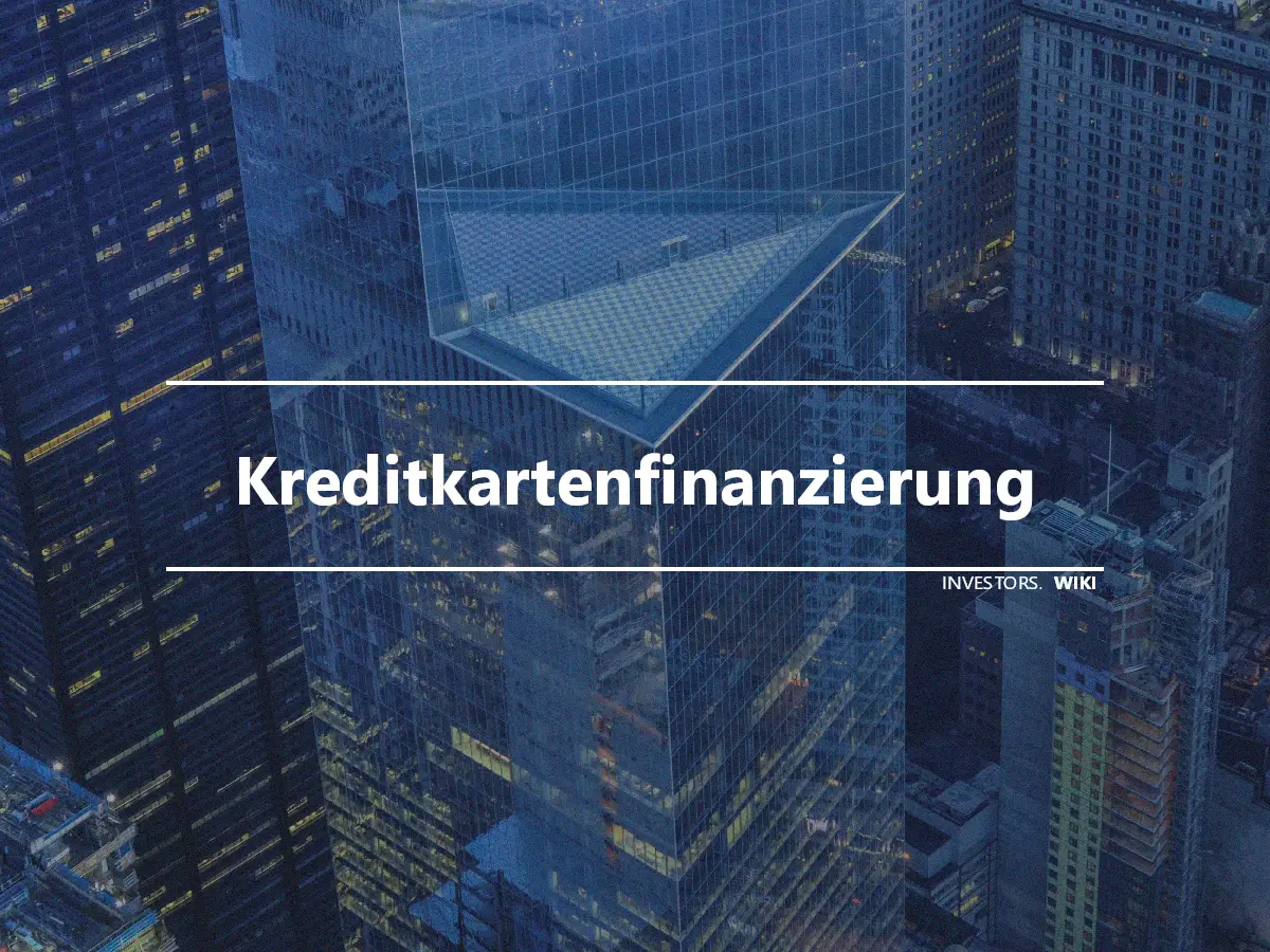 Kreditkartenfinanzierung