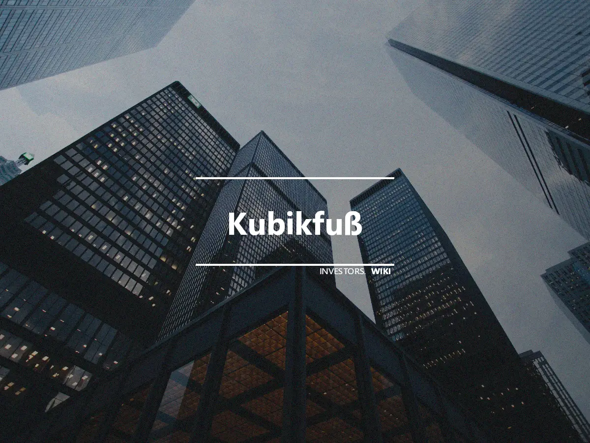 Kubikfuß