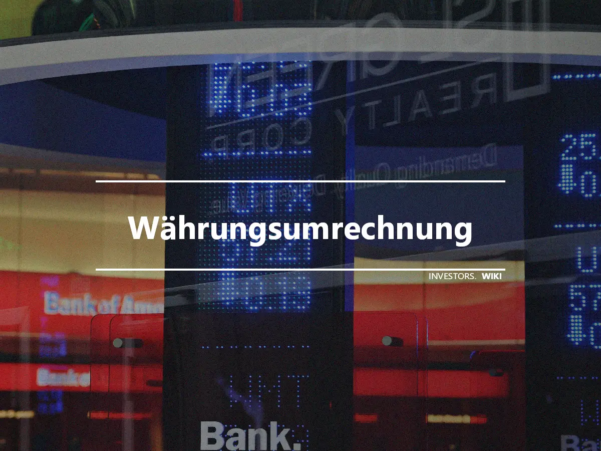 Währungsumrechnung