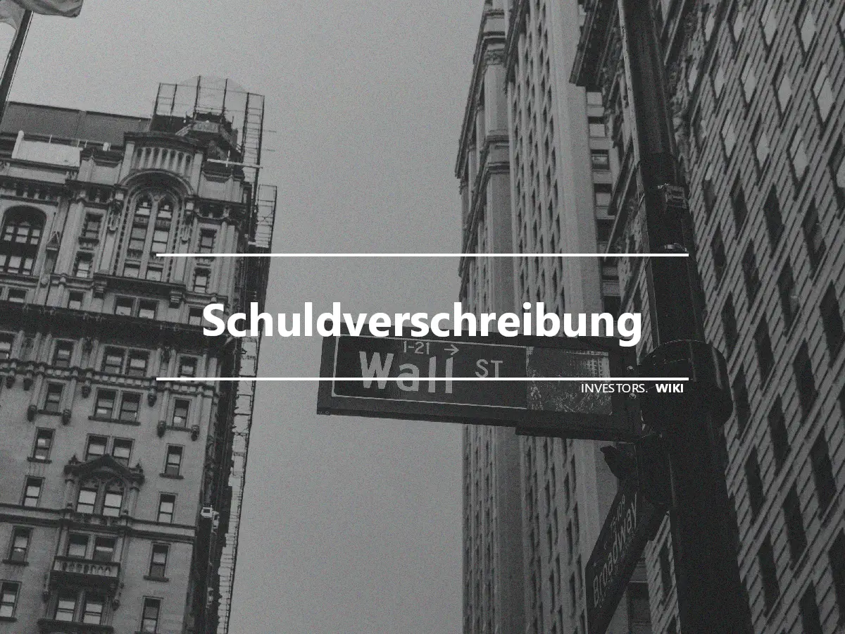 Schuldverschreibung