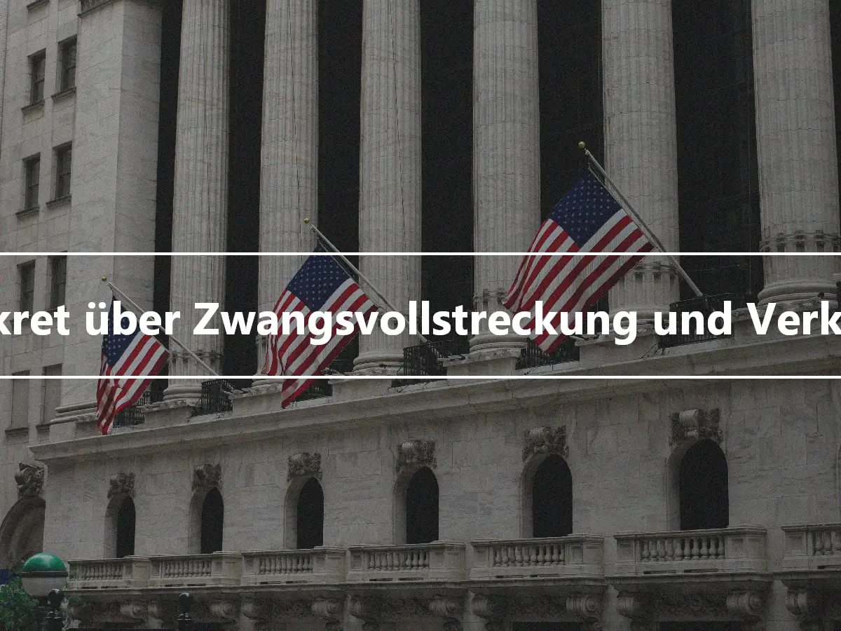 Dekret über Zwangsvollstreckung und Verkauf