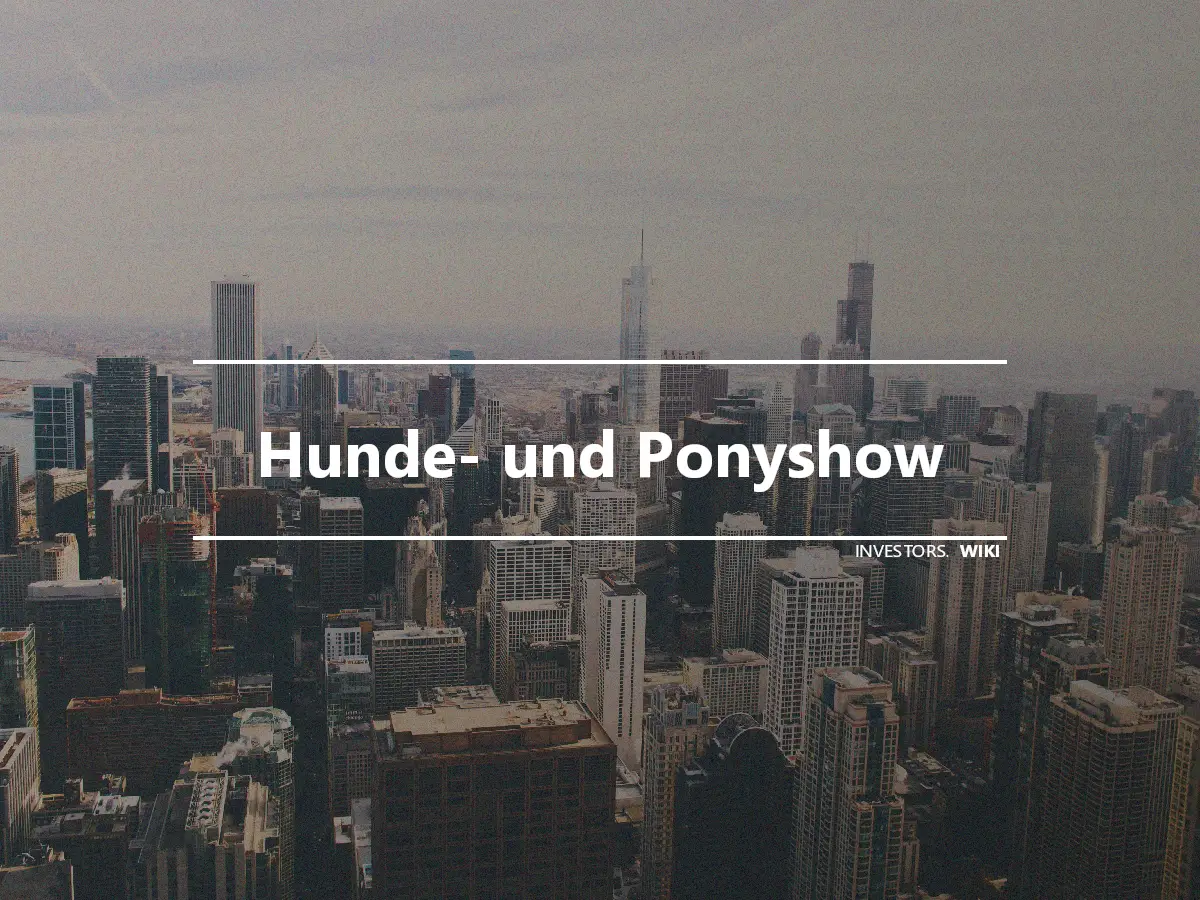 Hunde- und Ponyshow