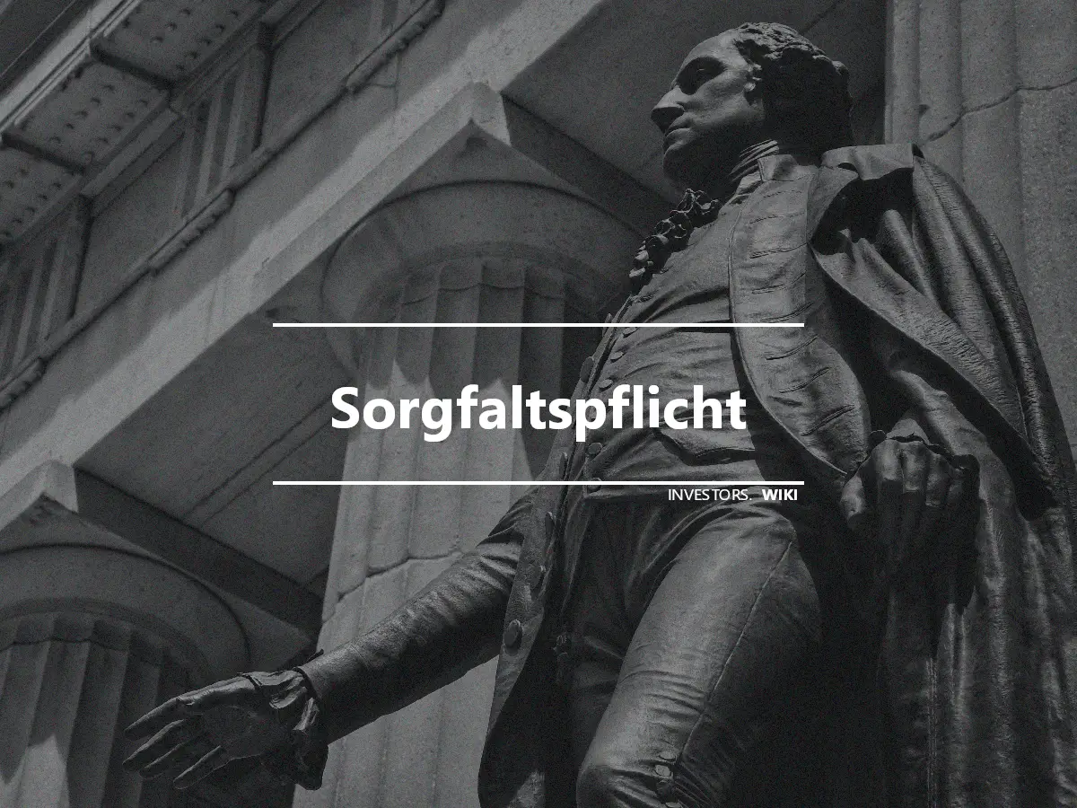 Sorgfaltspflicht