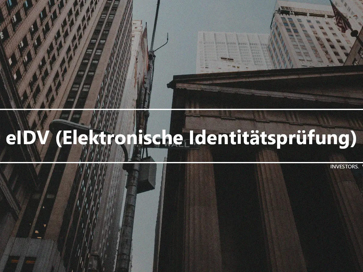 eIDV (Elektronische Identitätsprüfung)