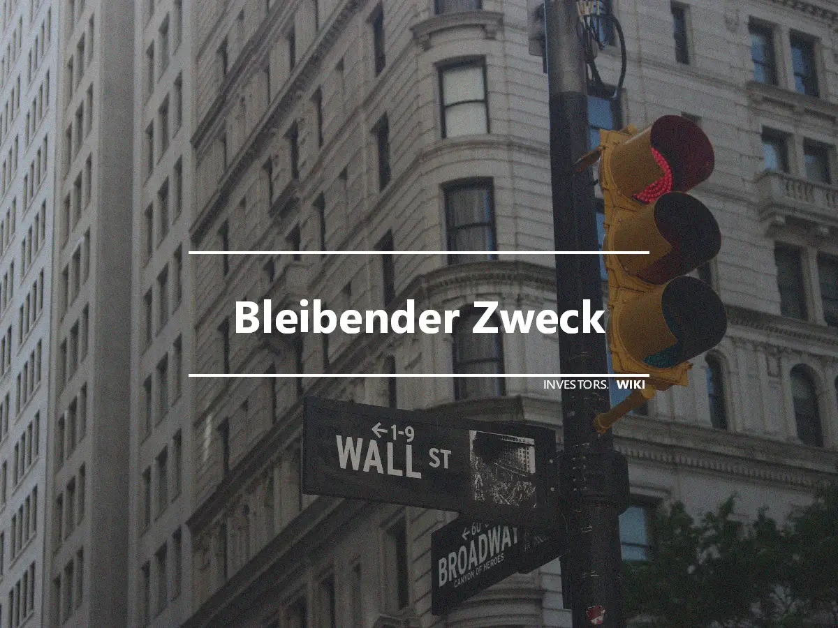 Bleibender Zweck