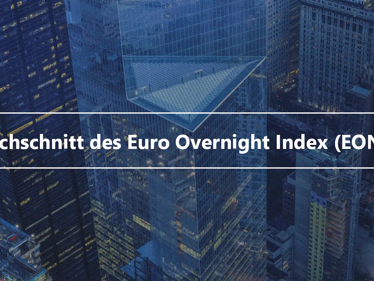 Durchschnitt des Euro Overnight Index (EONIA)