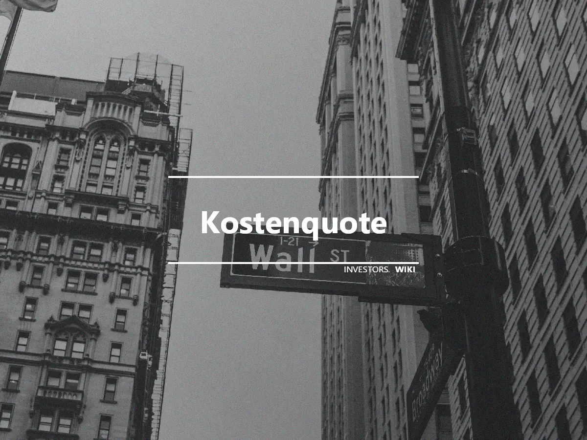 Kostenquote