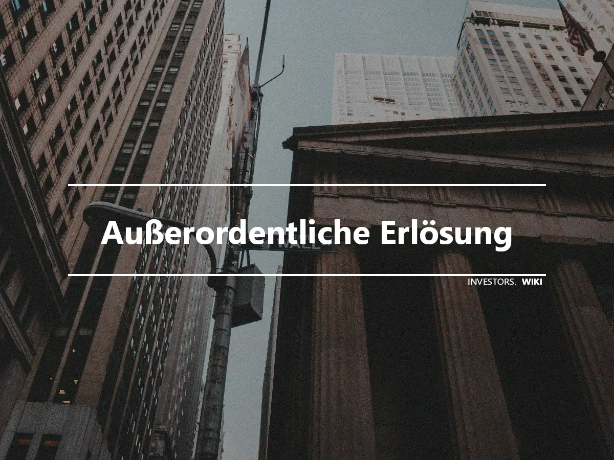 Außerordentliche Erlösung