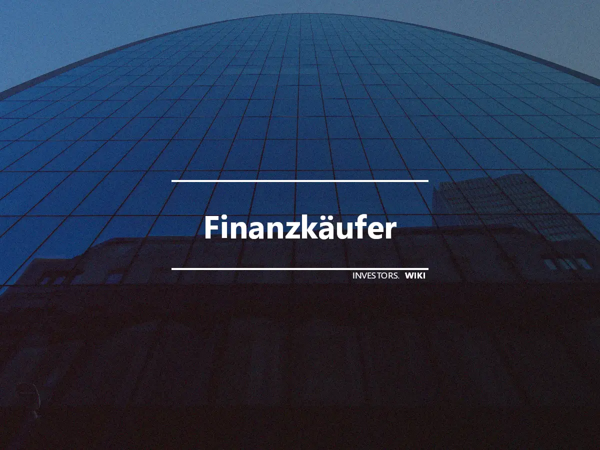 Finanzkäufer