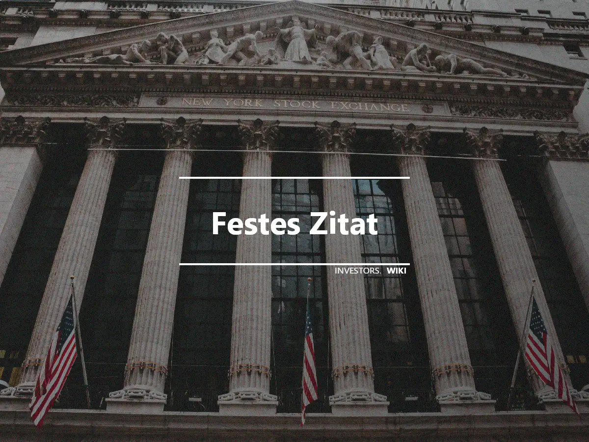 Festes Zitat