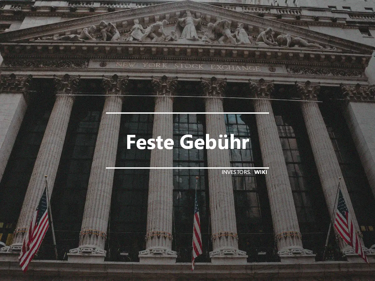 Feste Gebühr