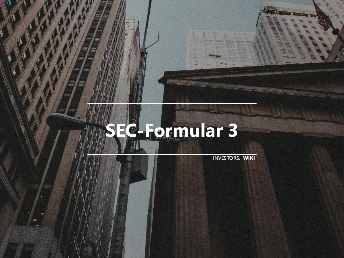 SEC-Formular 3