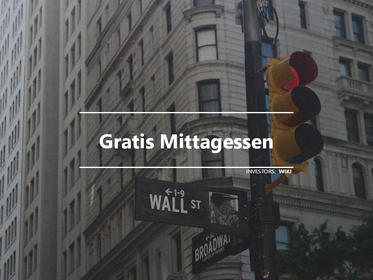 Gratis Mittagessen