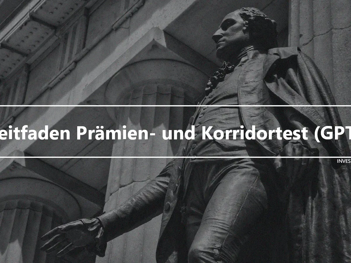 Leitfaden Prämien- und Korridortest (GPT)