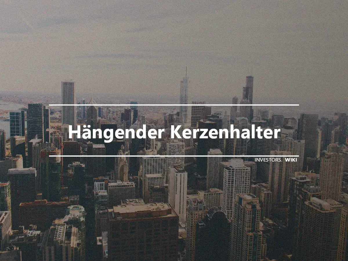 Hängender Kerzenhalter