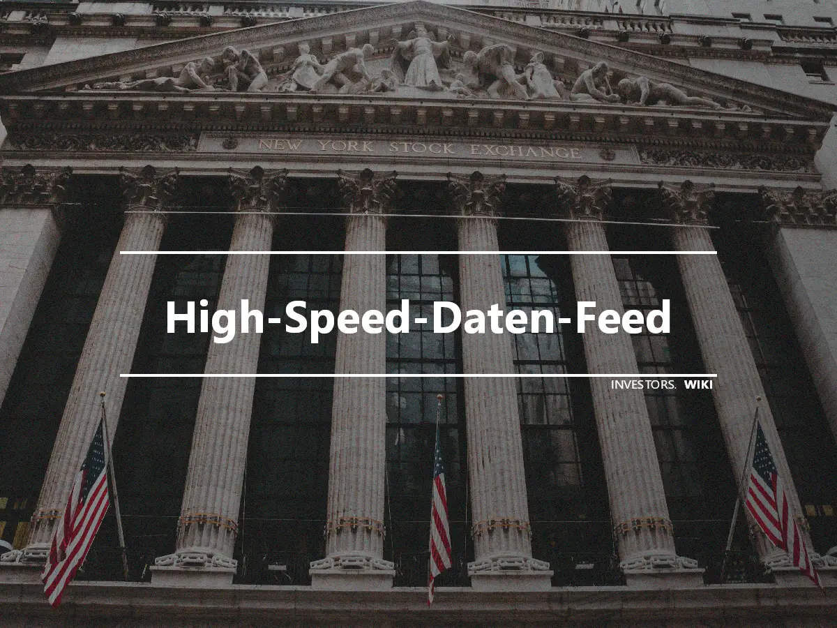 High-Speed-Daten-Feed