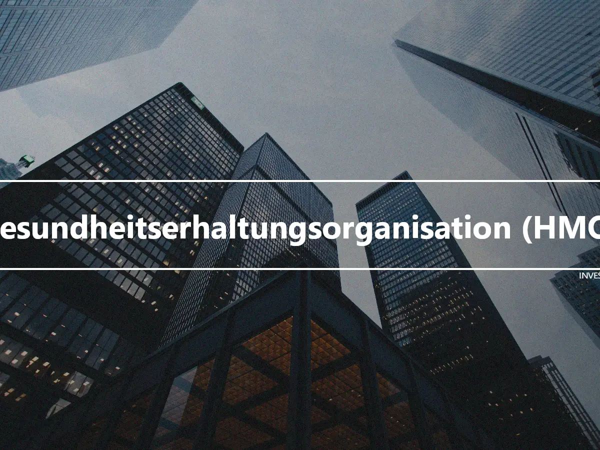 Gesundheitserhaltungsorganisation (HMO)