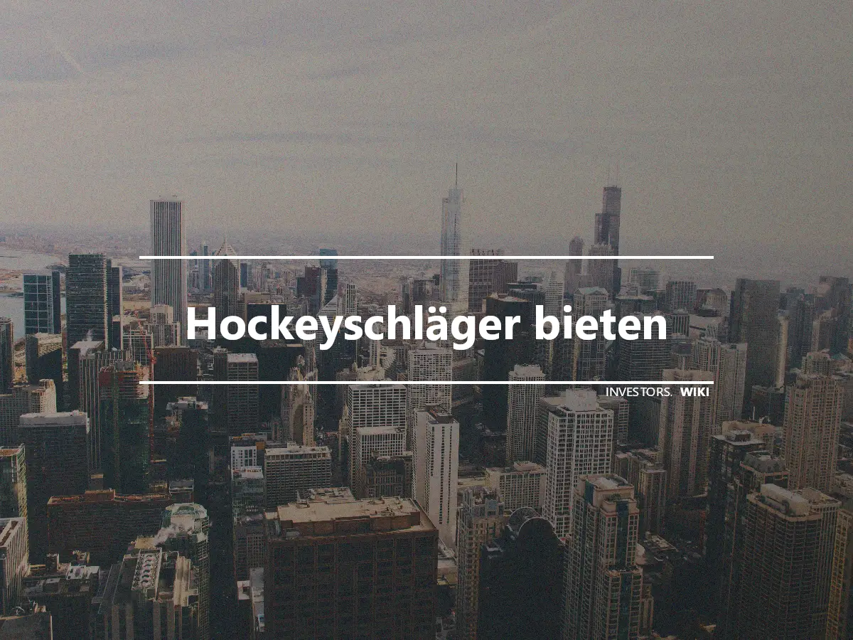 Hockeyschläger bieten