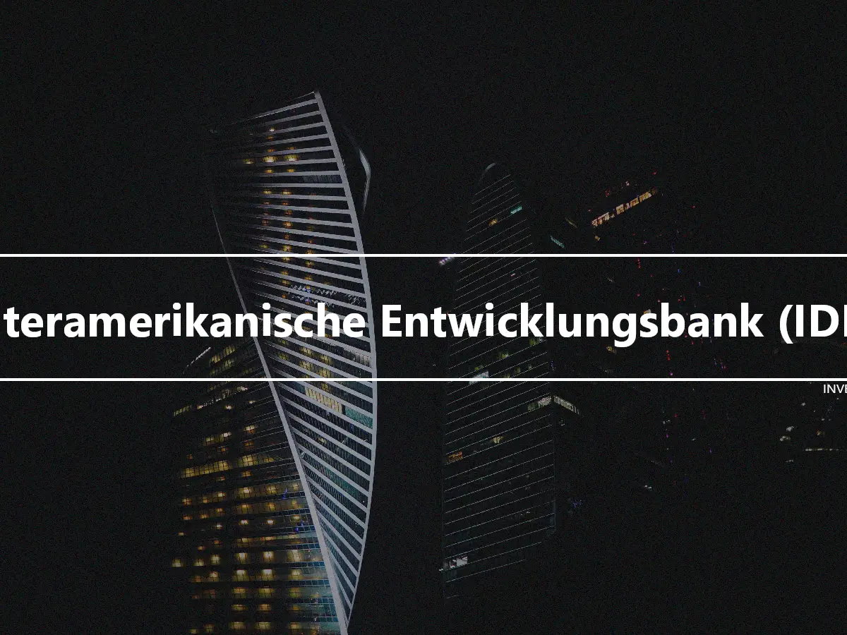 Interamerikanische Entwicklungsbank (IDB)