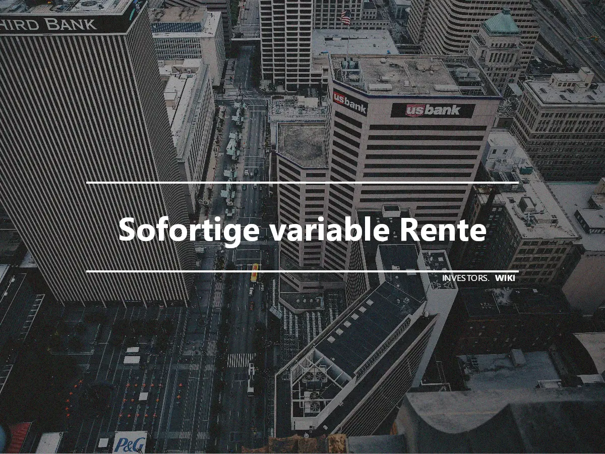 Sofortige variable Rente