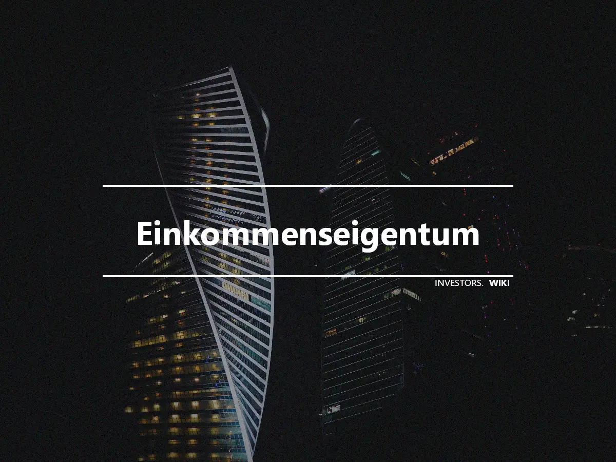 Einkommenseigentum