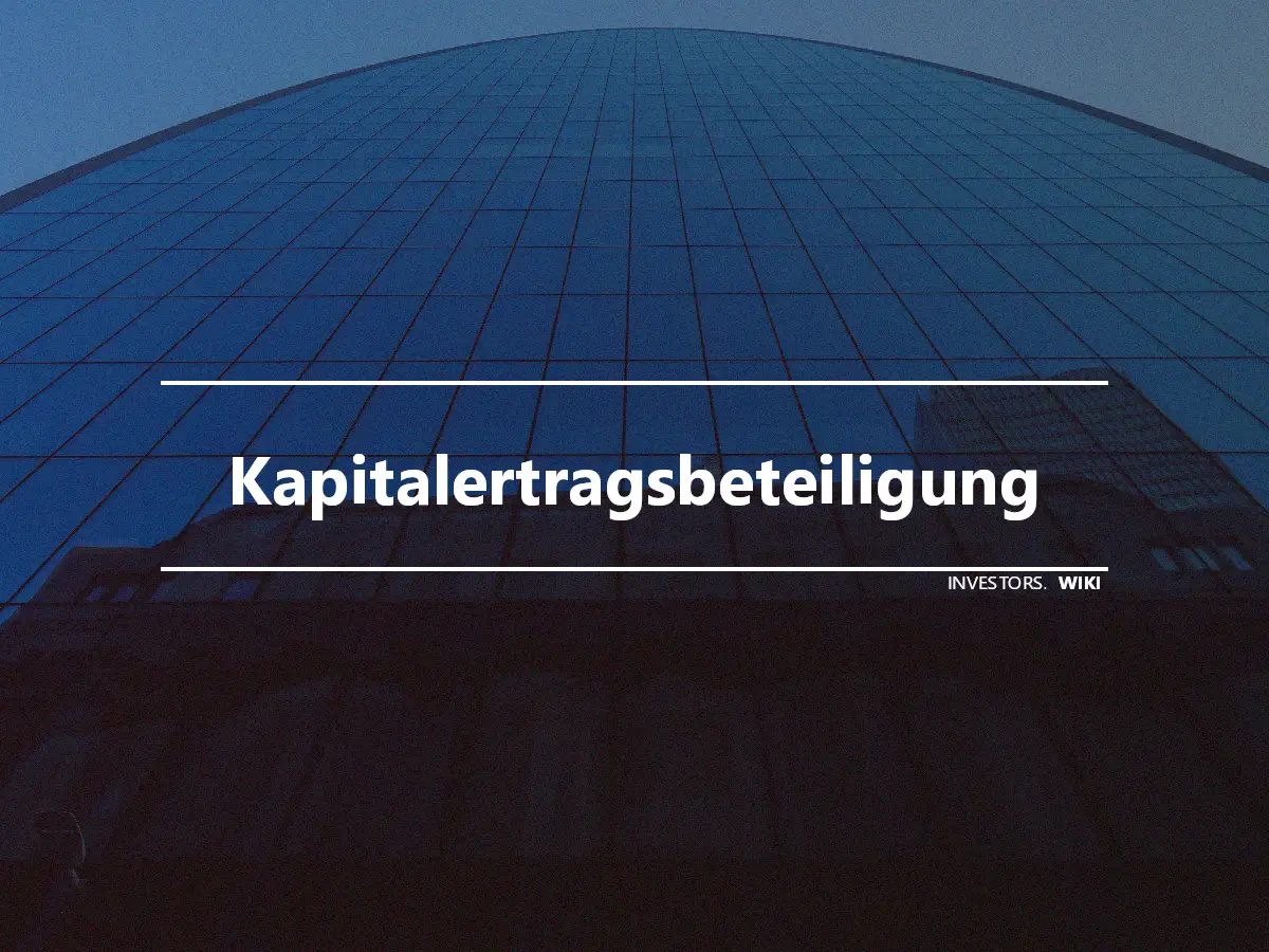 Kapitalertragsbeteiligung