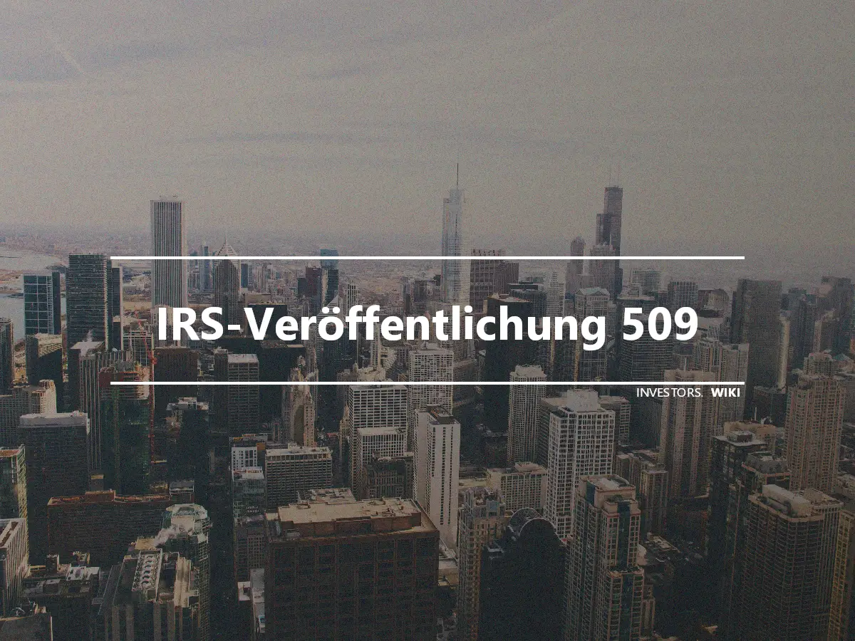 IRS-Veröffentlichung 509