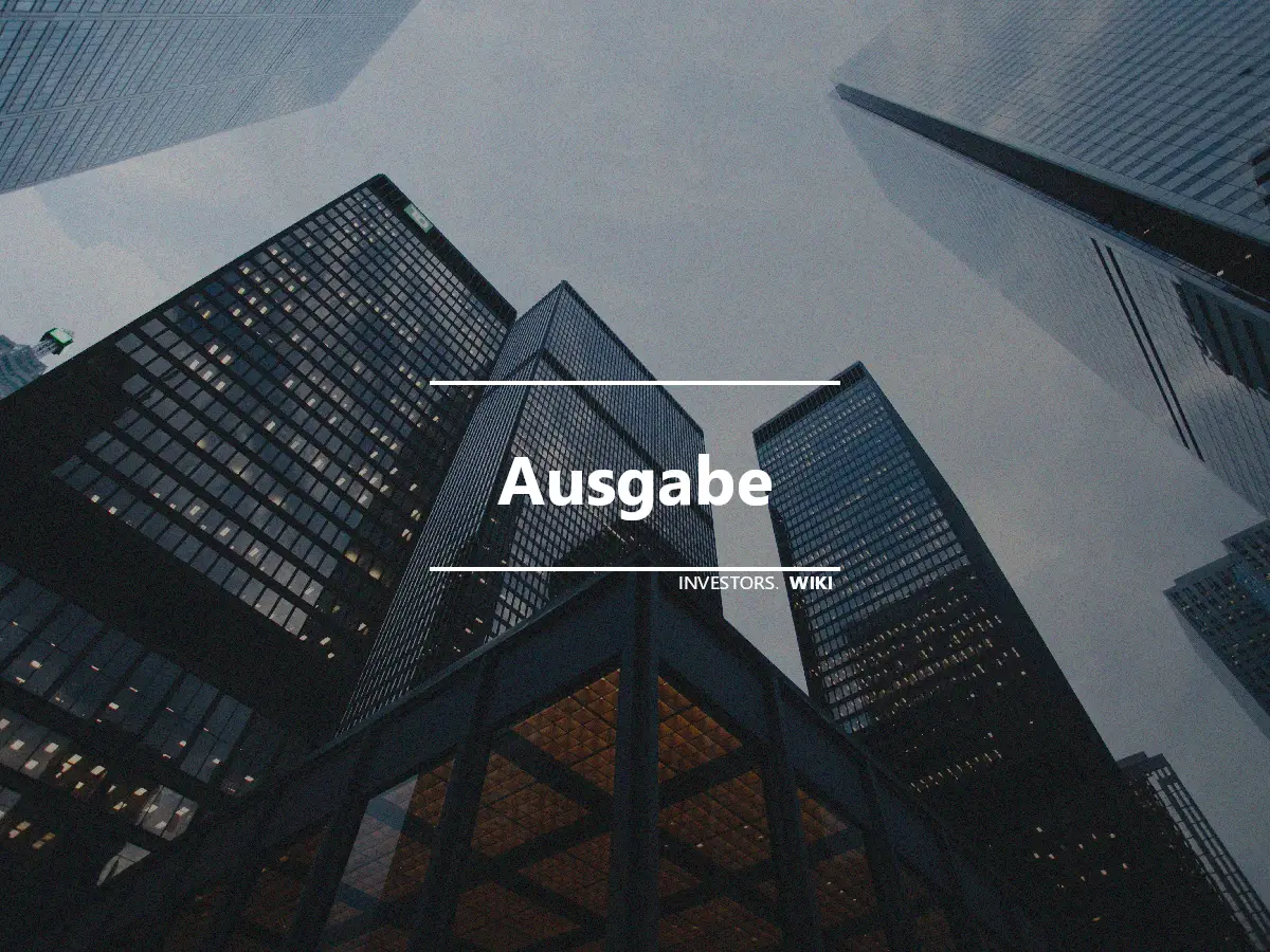 Ausgabe