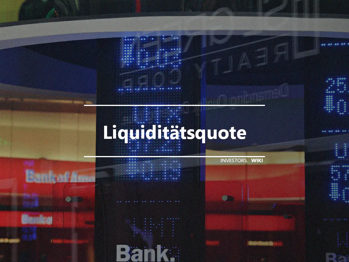 Liquiditätsquote