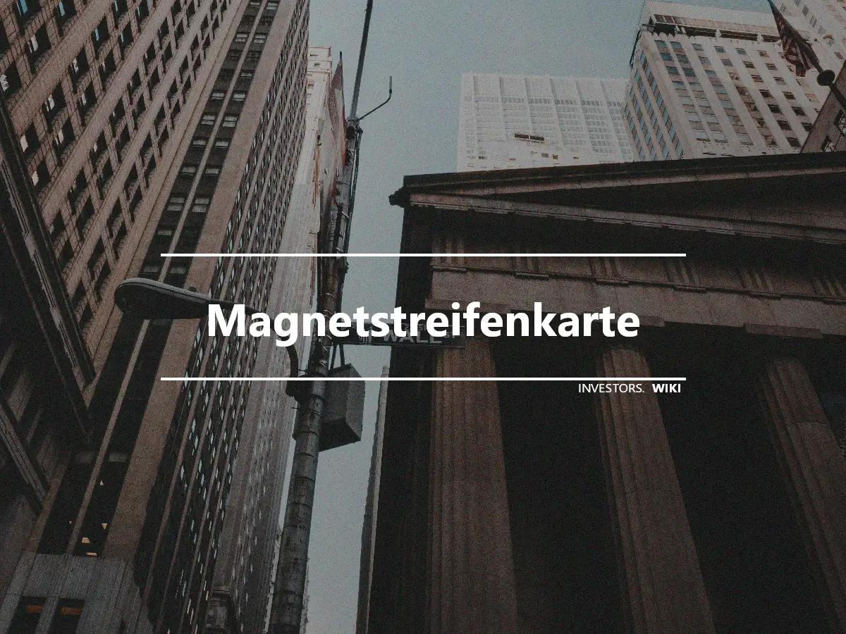 Magnetstreifenkarte