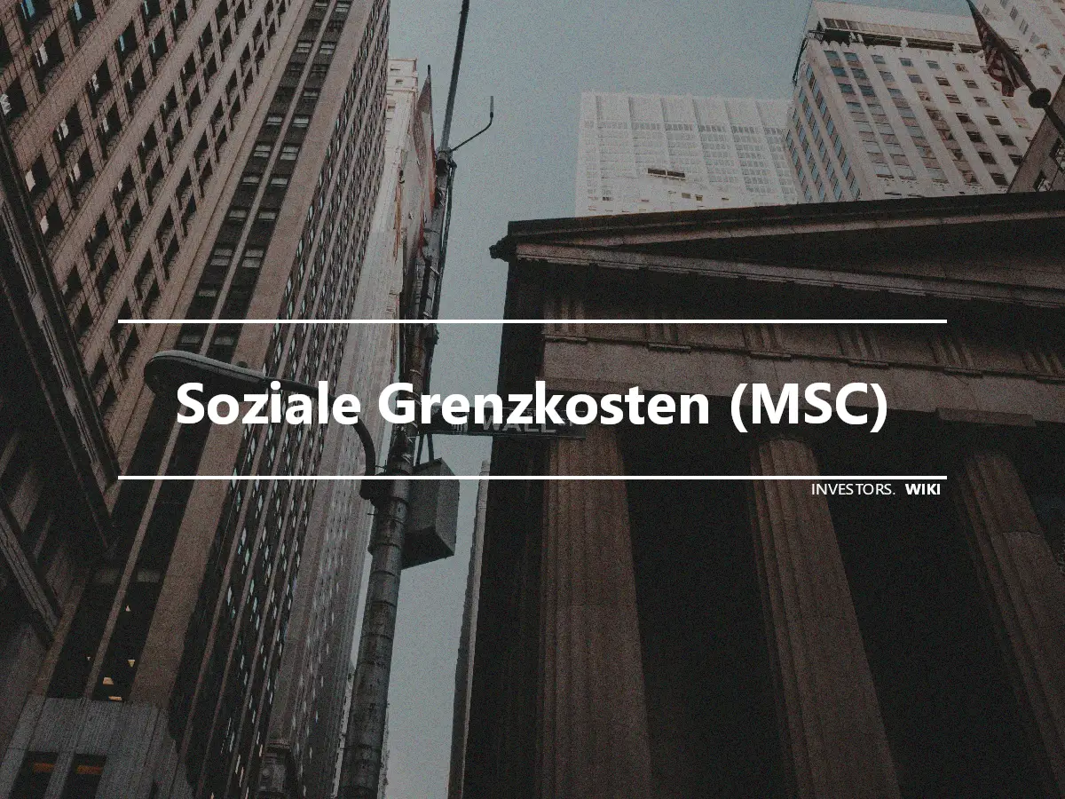 Soziale Grenzkosten (MSC)