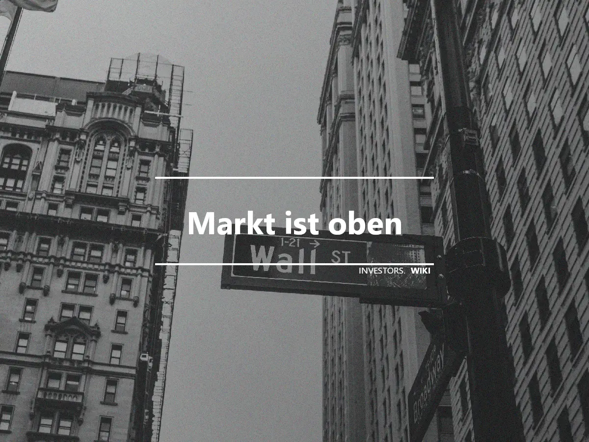 Markt ist oben