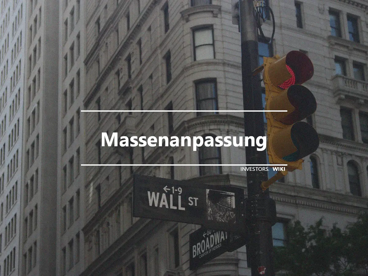 Massenanpassung