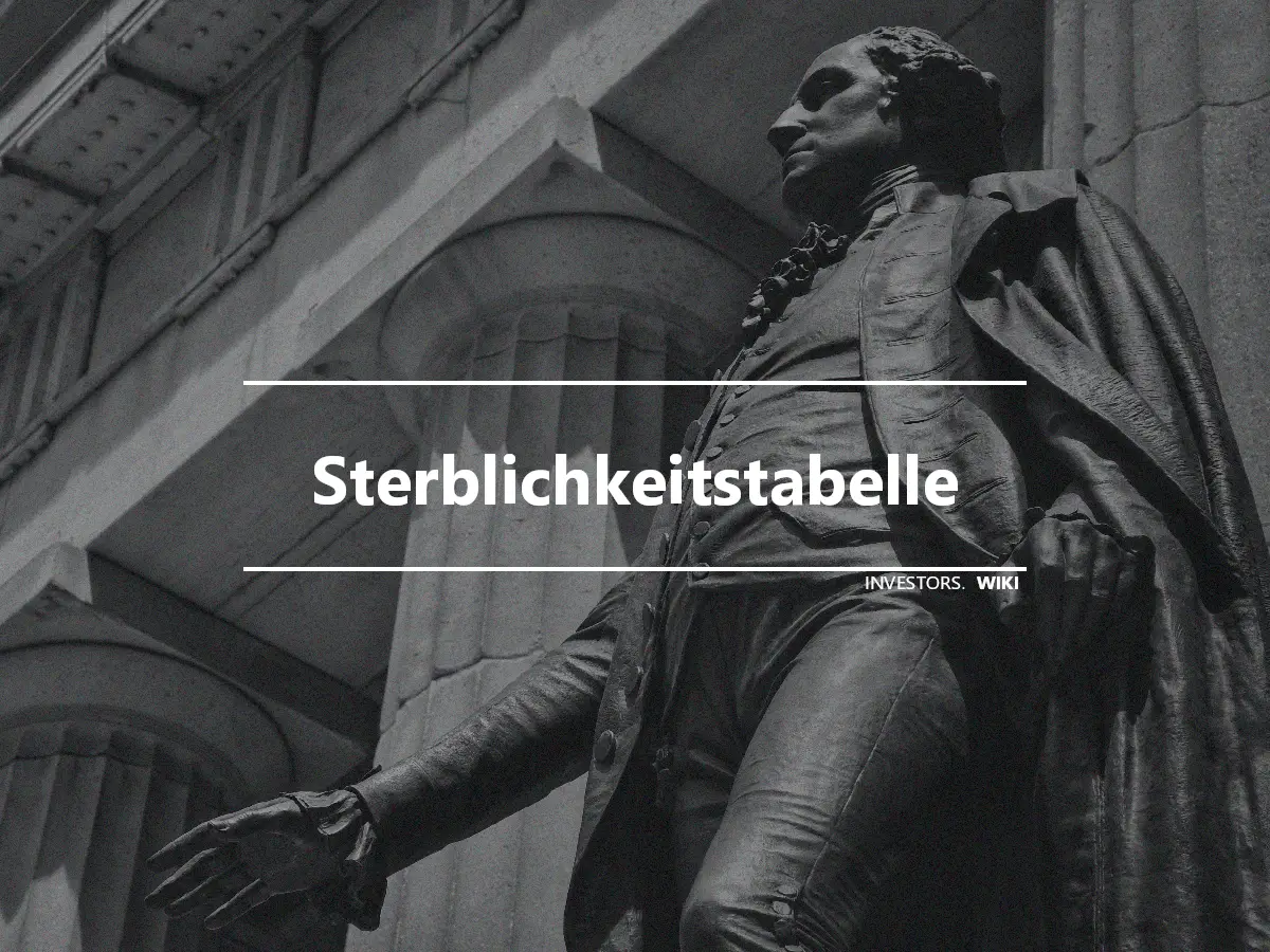 Sterblichkeitstabelle