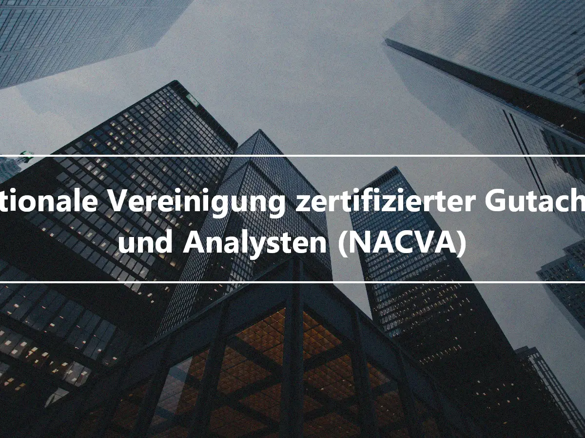 Nationale Vereinigung zertifizierter Gutachter und Analysten (NACVA)