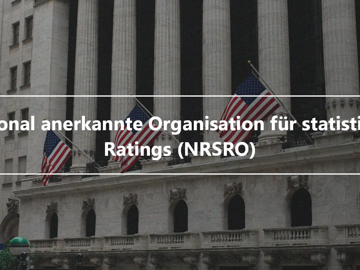 National anerkannte Organisation für statistische Ratings (NRSRO)