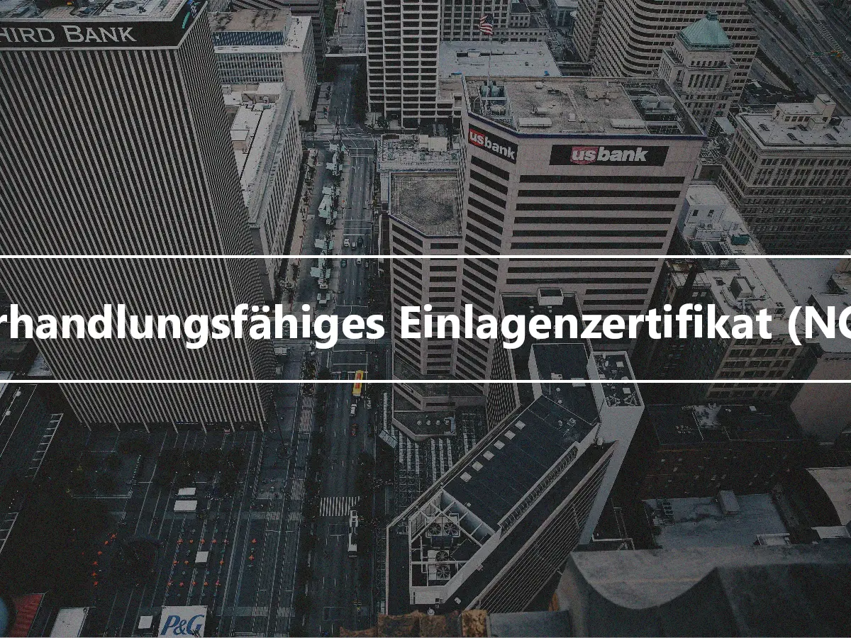 Verhandlungsfähiges Einlagenzertifikat (NCD)