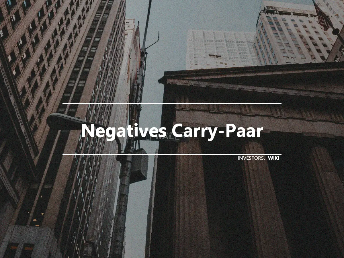 Negatives Carry-Paar